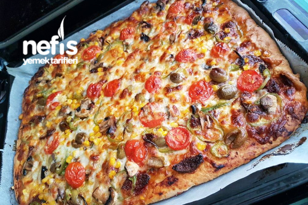 İnstant Maya İle Bol Malzemos Pizza Nefis Yemek Tarifleri