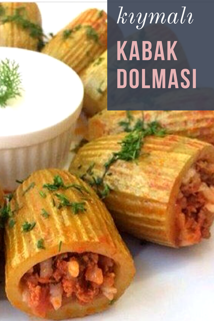 Kıymalı Kabak Dolması Kıymalı Kabak Dolması