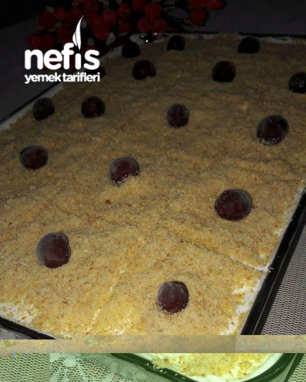 Muhallebi Dolgulu Kumlu Kek Nefis Yemek Tarifleri