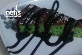 Yeşilli Çikolatalı Kek Tarifi