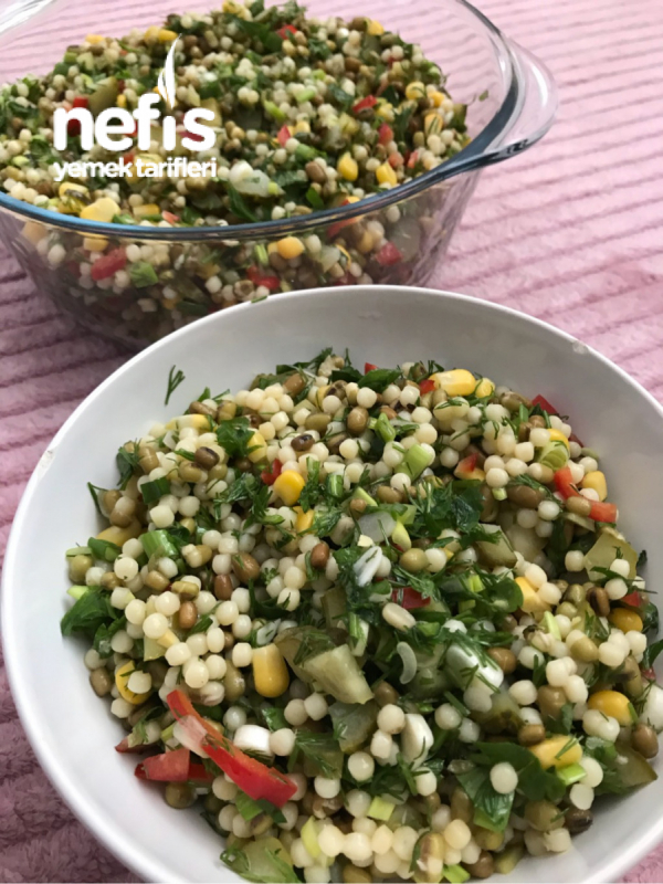 Maş Fasulye Ve Kuskuslu Gün Salatası