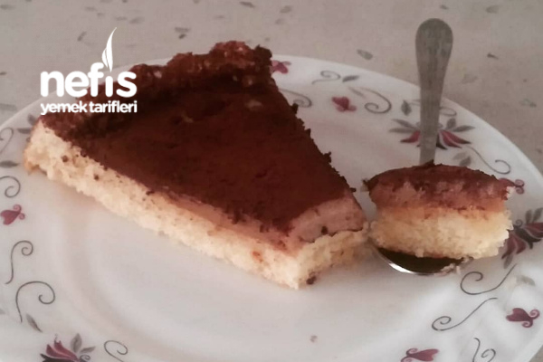 Tiramisu Tadında Kahveli Muhallebili Tart Kek (Nefis)