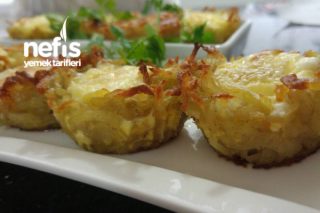 Patates Çanaklı Minik Kahvaltılıklar Tarifi