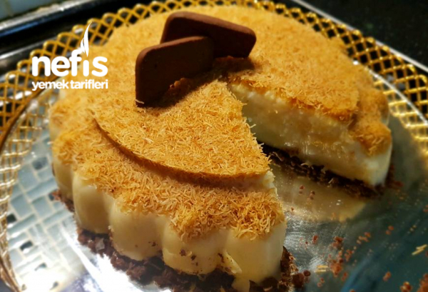 Limonlu Kadayıflı Muhallebi (cheesecake Görünümlü)