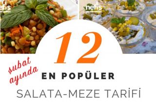 En Beğenilen 12 Salata ve Meze Tarifi - Şubat 2018