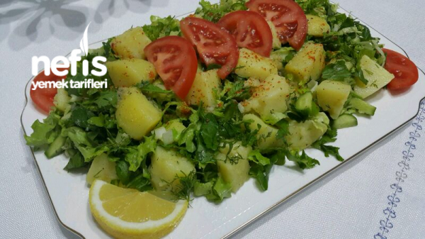 Ege Usulü Enfes Patates Salatası