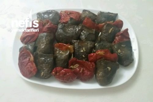 Antep Usulü Zeytinyağlı Kuru Patlıcan Biber Dolması Tarifi