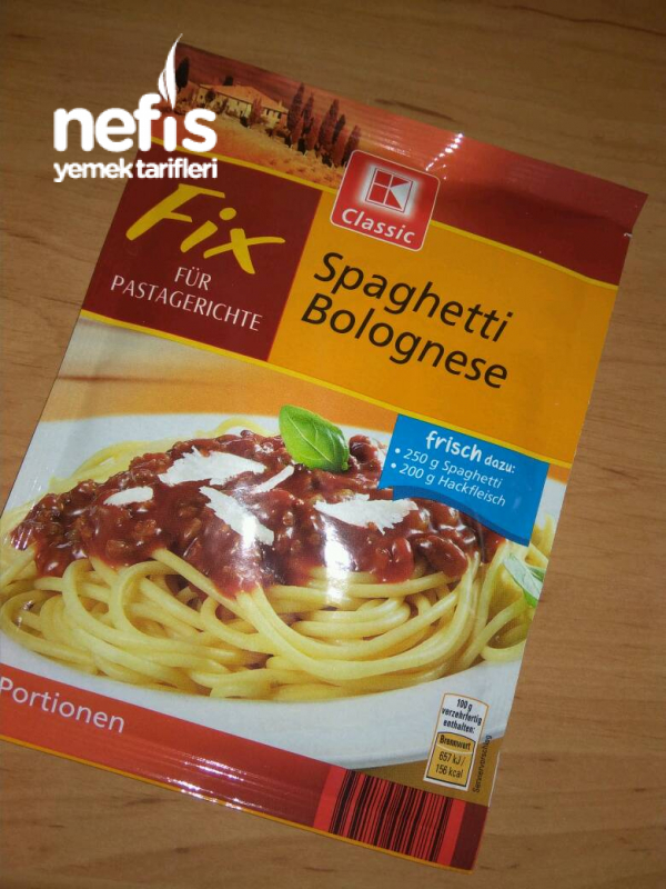 Spaghetti Bolognese,kiymali Makarna Özel Soslu