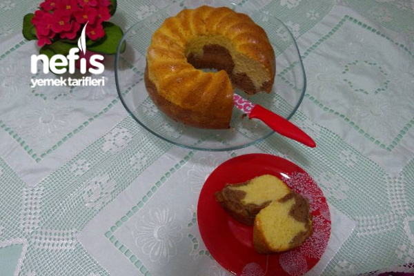 İki renk Kek Sünger Gibi Nefis Yemek Tarifleri