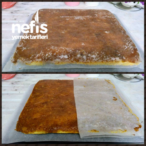 elmalı rulo kek tarifi nefis yemek