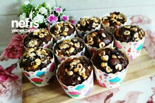 Nefis Pamuk Muffin Çikolatalı Fındıklı Tarifi