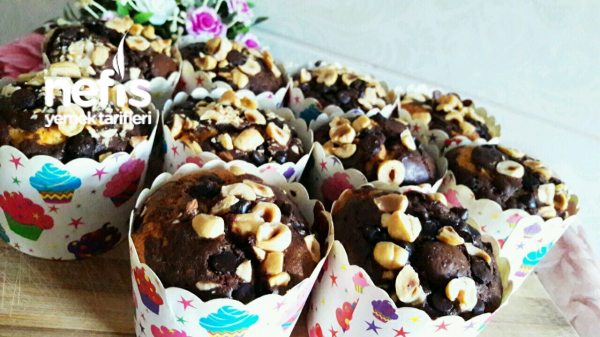 Nefis Pamuk Muffin Çikolatalı Fındıklı