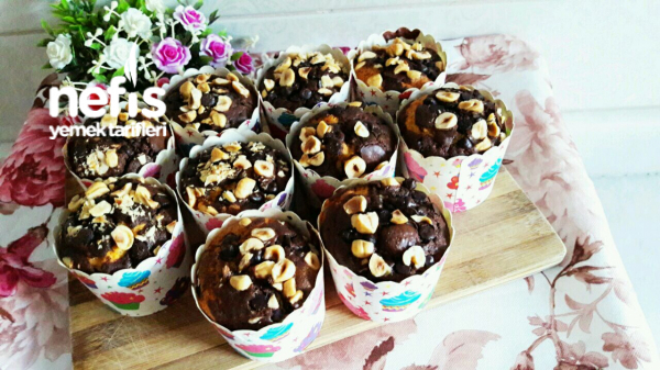 Nefis Pamuk Muffin Çikolatalı Fındıklı