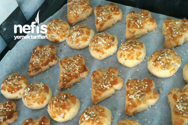 Ayçekirdekli Tuzlu Kurabiye (Orijinal Pastane Usulü) Nefis Yemek