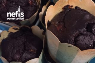 Şekersiz Kakaolu Kuru Meyveli Diyet Kek (Diyet Muffin) Tarifi