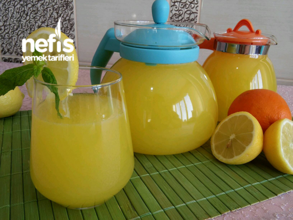 4 Limon 1 Portakal ile Doğal Limonata (Acısız Garanti Lezzet)