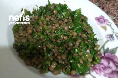 Yeşil Mercimek Salatası (Kara Şimşek Salatası) Tarifi