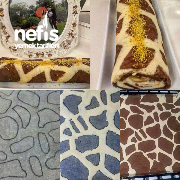 Zürafa Desenli Rulo Pasta Nefis Yemek Tarifleri 4522913