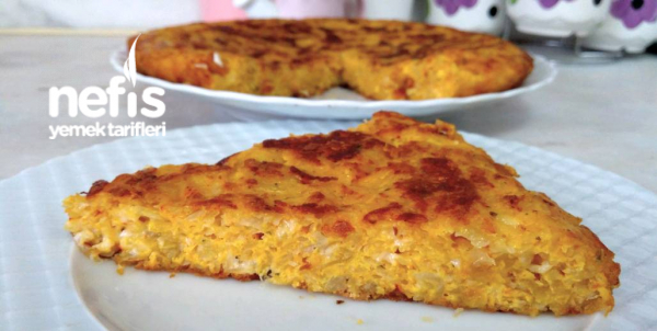 Börek Tadında Patatesli Omlet