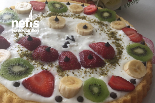 Meyveli Muhallebi Dolgulu Tart Kek Nefis Yemek Tarifleri