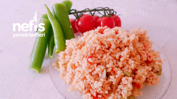 Domatesli Biberli Bulgur Pilavı