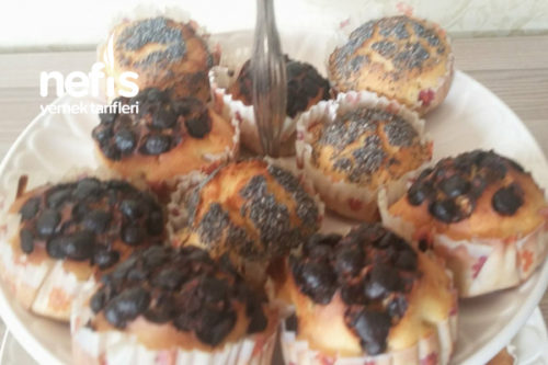 Haşhaş Ve Damla Çikolatalı Kap Kek Nefis Yemek Tarifleri