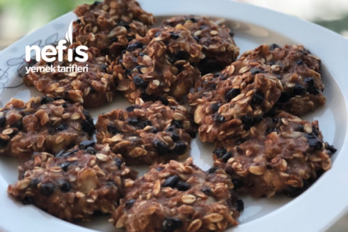 Muzlu Yulaflı Diyet Kurabiye Nefis Yemek Tarifleri