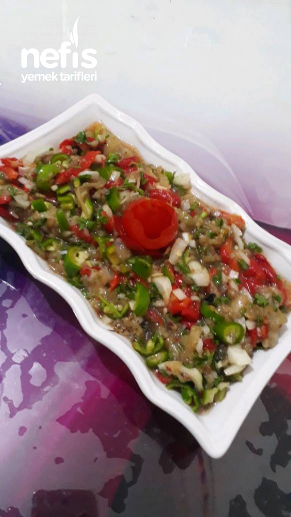 Köz Patlıcan Salatası - Nefis Yemek Tarifleri - #4566705