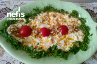 Labneli Yoğurtlu Cevizli Havuç Salatası Tarifi