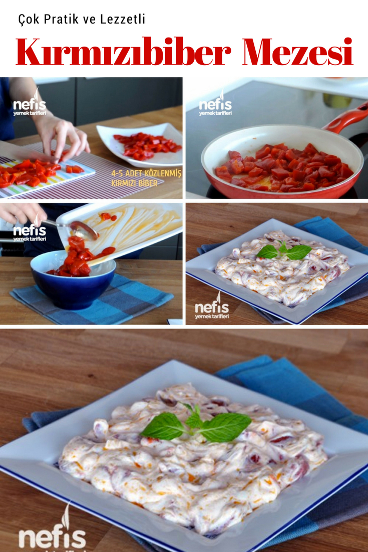Yoğurtlu Kırmızı Biber Salatası Tarifi Yoğurtlu Kırmızı Biber Salatası Tarifi