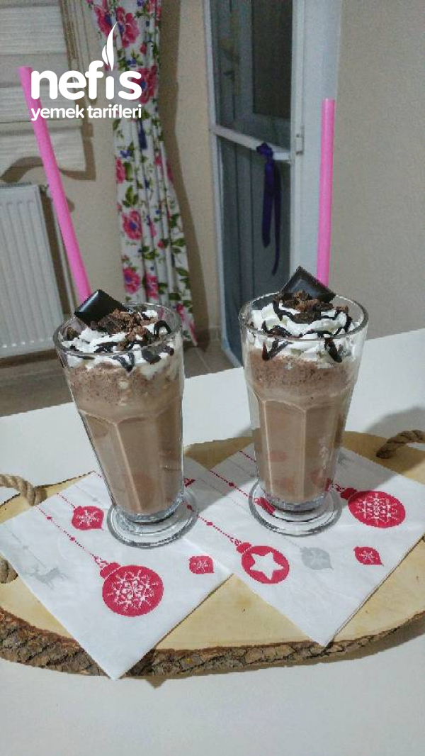 Double Cikolatali Frappuccino(5 Dakikada Soguk Cikolatali Kahve)