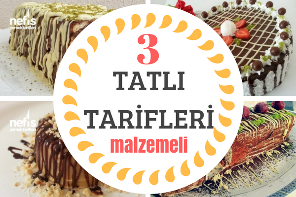 3 Malzeme ile Hazırlayabileceğiniz 10 Tatlı Tarifi 3 Malzeme ile Hazırlayabileceğiniz 10 Tatlı Tarifi