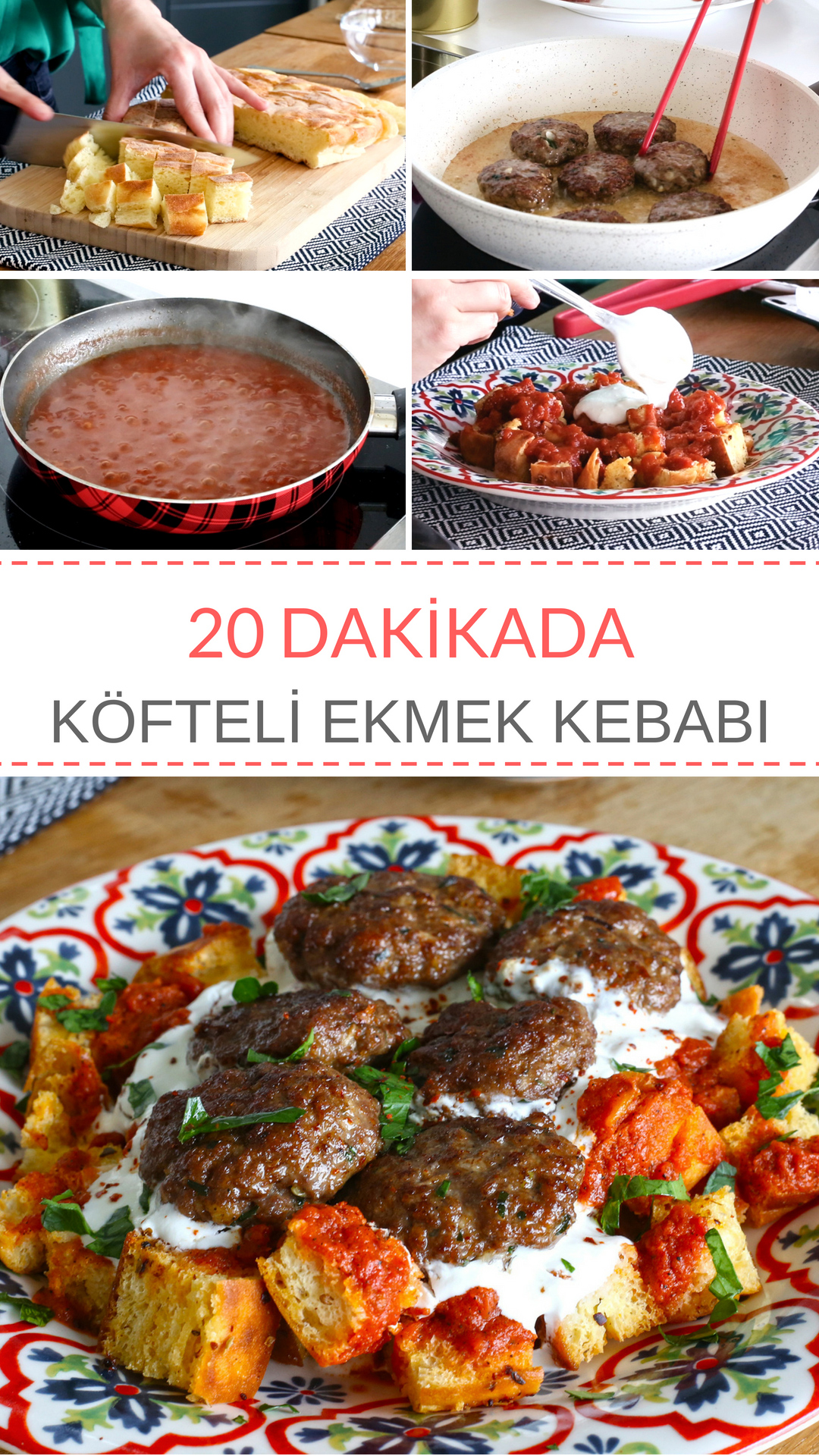 Evde Pideli Köfte Tarifi Videosu Evde Pideli Köfte Tarifi Videosu