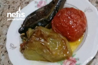 Domates,Biber,Patlıcan Dolması (Fırında) Tarifi