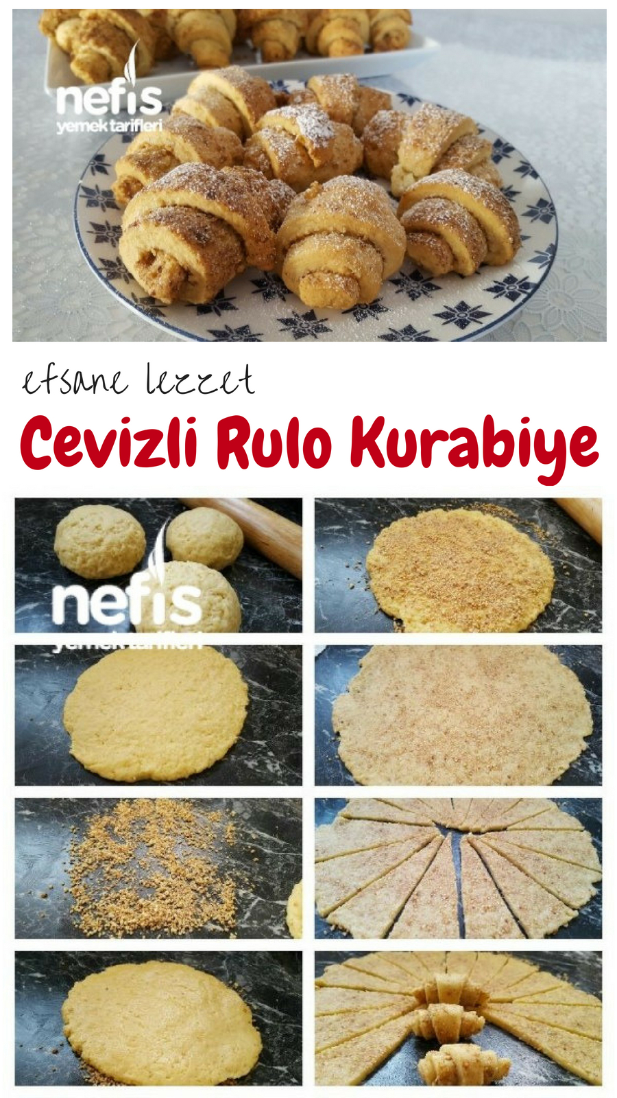 Cevizli Tarçınlı Rulo Kurabiye Tarifi Cevizli Tarçınlı Rulo Kurabiye Tarifi
