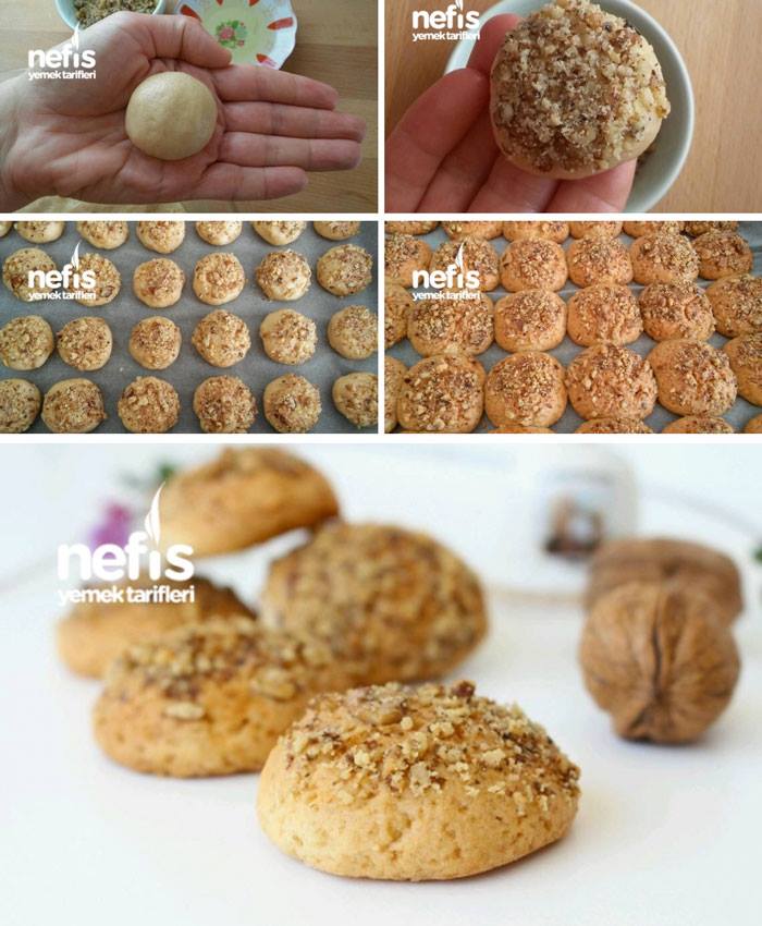 Cevizli Kurabiye (Annelerin En Sevdiği) Nefis Yemek Tarifleri
