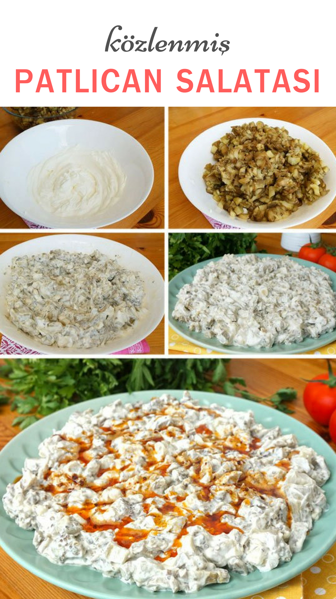 Közlenmiş Patlıcan Salatası Közlenmiş Patlıcan Salatası