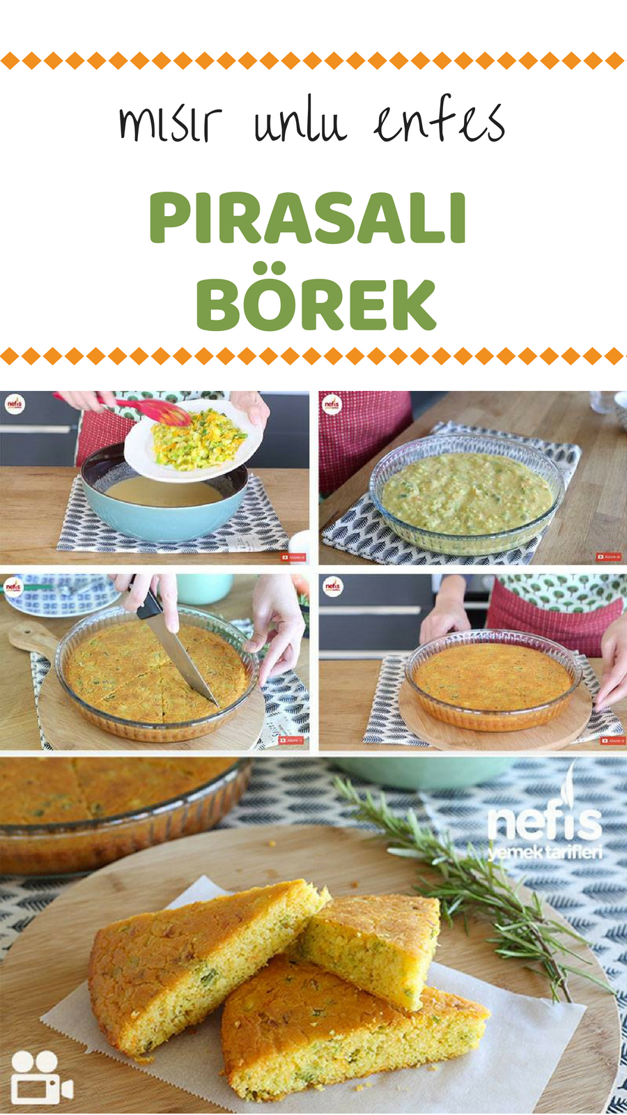 Pırasalı Kek Börek Tarifi Videosu Pırasalı Kek Börek Tarifi Videosu