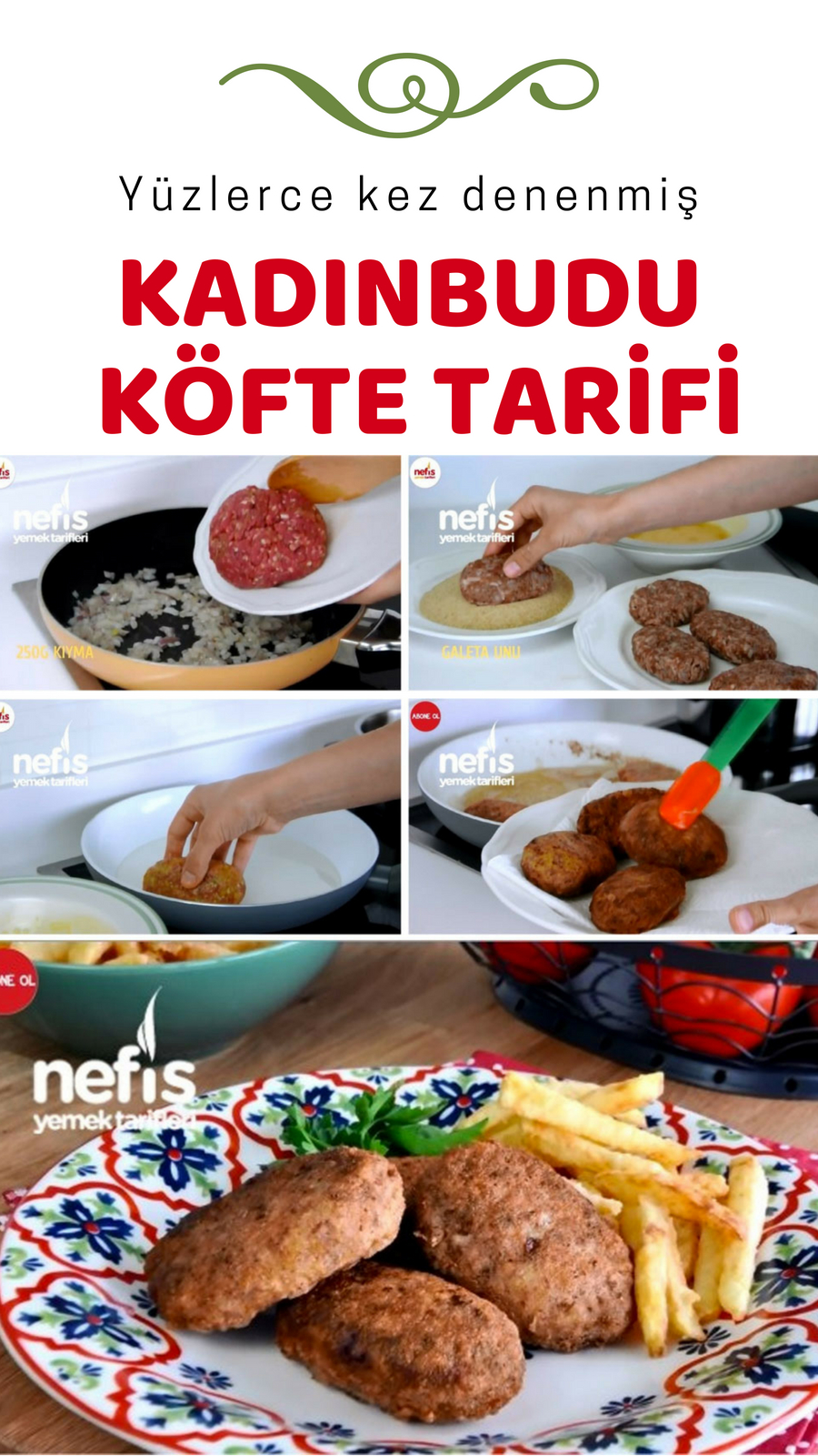 SAÇAKLI VEYA PİRİNÇLİ KÖFTE SAÇAKLI VEYA PİRİNÇLİ KÖFTE