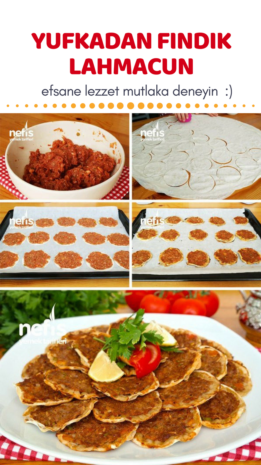 Yufkadan Fındık Lahmacun Videosu Yufkadan Fındık Lahmacun Videosu