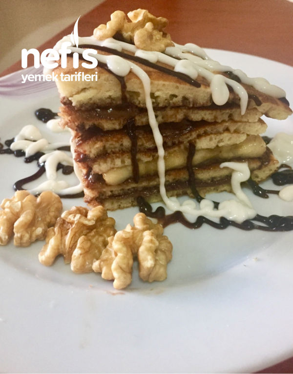 Nutellalı Muzlu Pankek Pasta Nefis Yemek Tarifleri