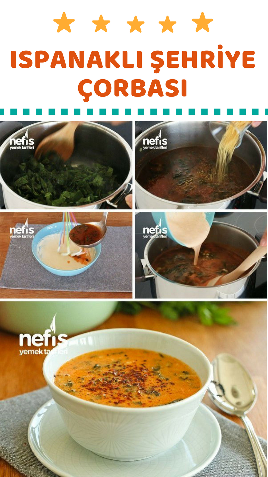 Ispanaklı Şehriye Çorbası Tarifi Ispanaklı Şehriye Çorbası Tarifi