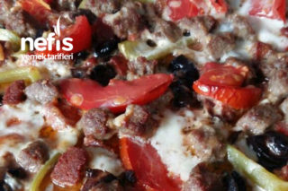 Dominos Usulü Etli Mangal Tadında Nefis Pizza Tarifi