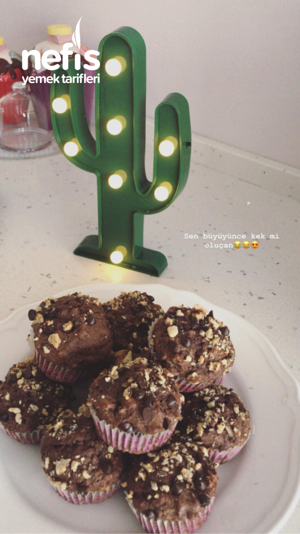 Havuçlu Çikolatalı Muffin