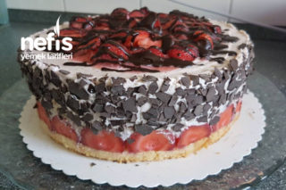 Çilekli Çikolatalı Pastam (Erdbeer-stracciatella Torte) Tarifi