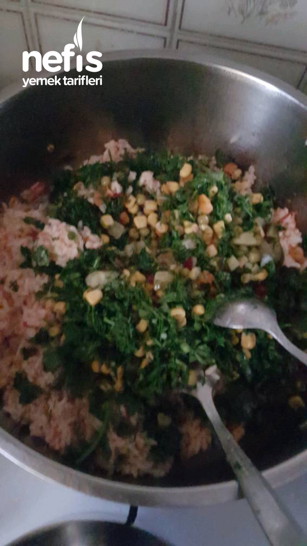 Sebzeli Dereotlu Pilav (pirinç Salatası)