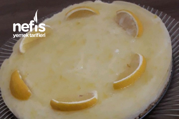Limon Soslu İrmik Tatlısı ( Cheesecake Görünümlü)