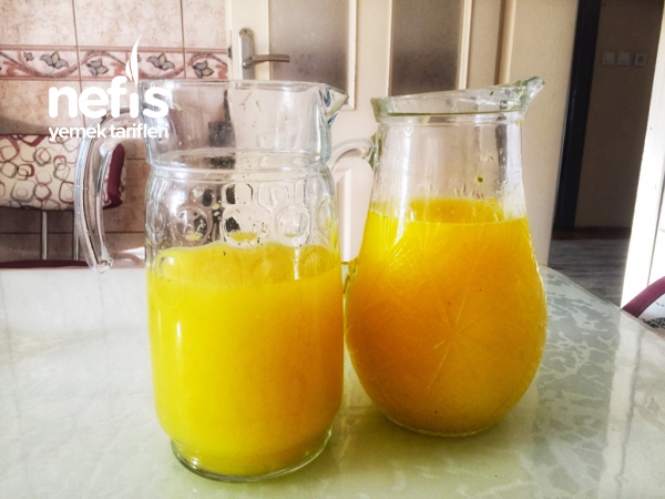 Nane ve Portakal Aromalı Limonata