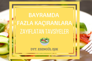 Bayramda Alınan Kilolar Nasıl Verilir? 6 Fit İpucu, Diyet Listesi Tarifi