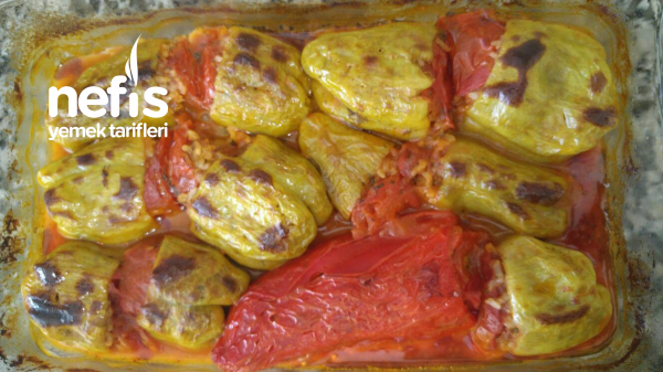 Fırında Biber Dolma